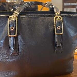 Black Leather AUTHENTIC COACH BAG